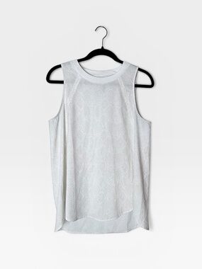 Athleta‎ Zephyr Print high neck and featherweight stretch tank top (A)